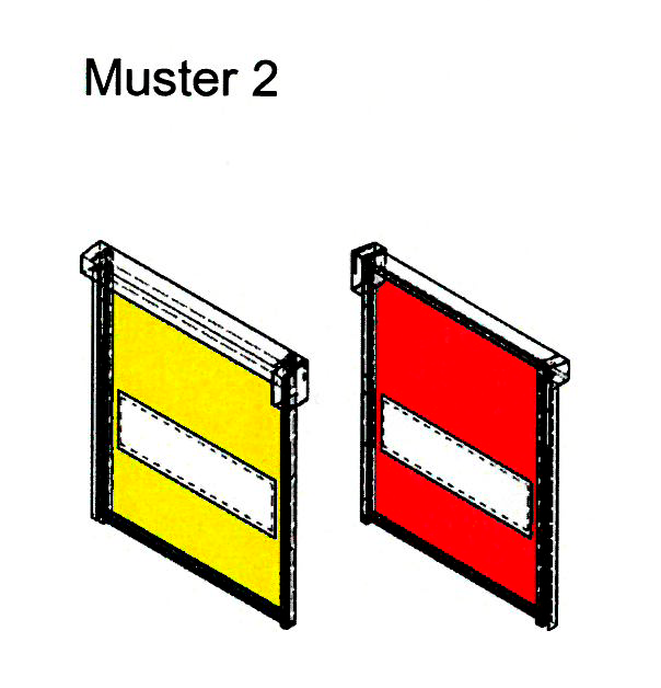 Torbehang in schematischer Darstellung für die Eintragung als Geschmacksmuster